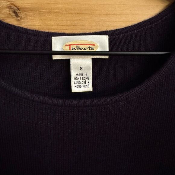 Vintage Talbots Size Medium Eggplant Purple Merino Wool  Maxi Dress - Picture 11 of 12
